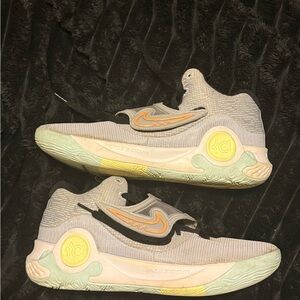 Nike KD Zoom Sneakers in Gray and Yellow